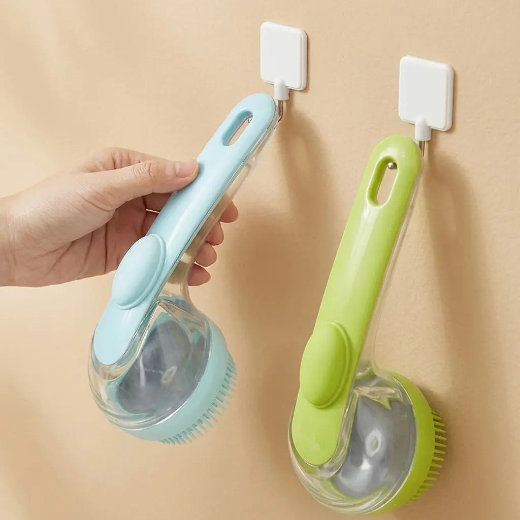 2026 New Universal 2-In-1 Pet Bath & Grooming Deshedding Brush with Built-In Soap Dispenser, 8In×3In×4In Gentle Massage Aid for Dogs & Cats, Enhances Beauty/Hair Care, Saves Dry Shampoo